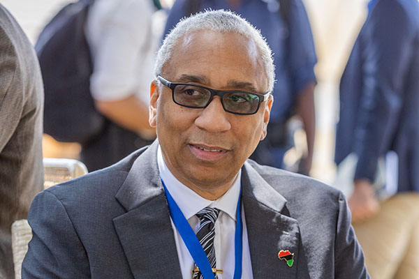 Dr. Sampson at the UN Climate Summit in Nairobi, Kenya