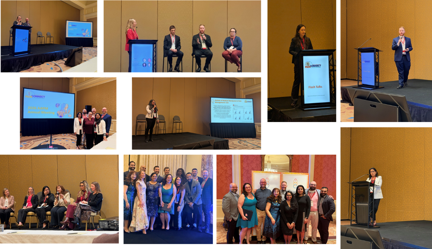 The ACCM Regional and Acute Pain Division was very well represented at the Pain Connect Conference in Salt Lake City March 5-8, the Annual Meeting of the American Academy of Pain Medicine: